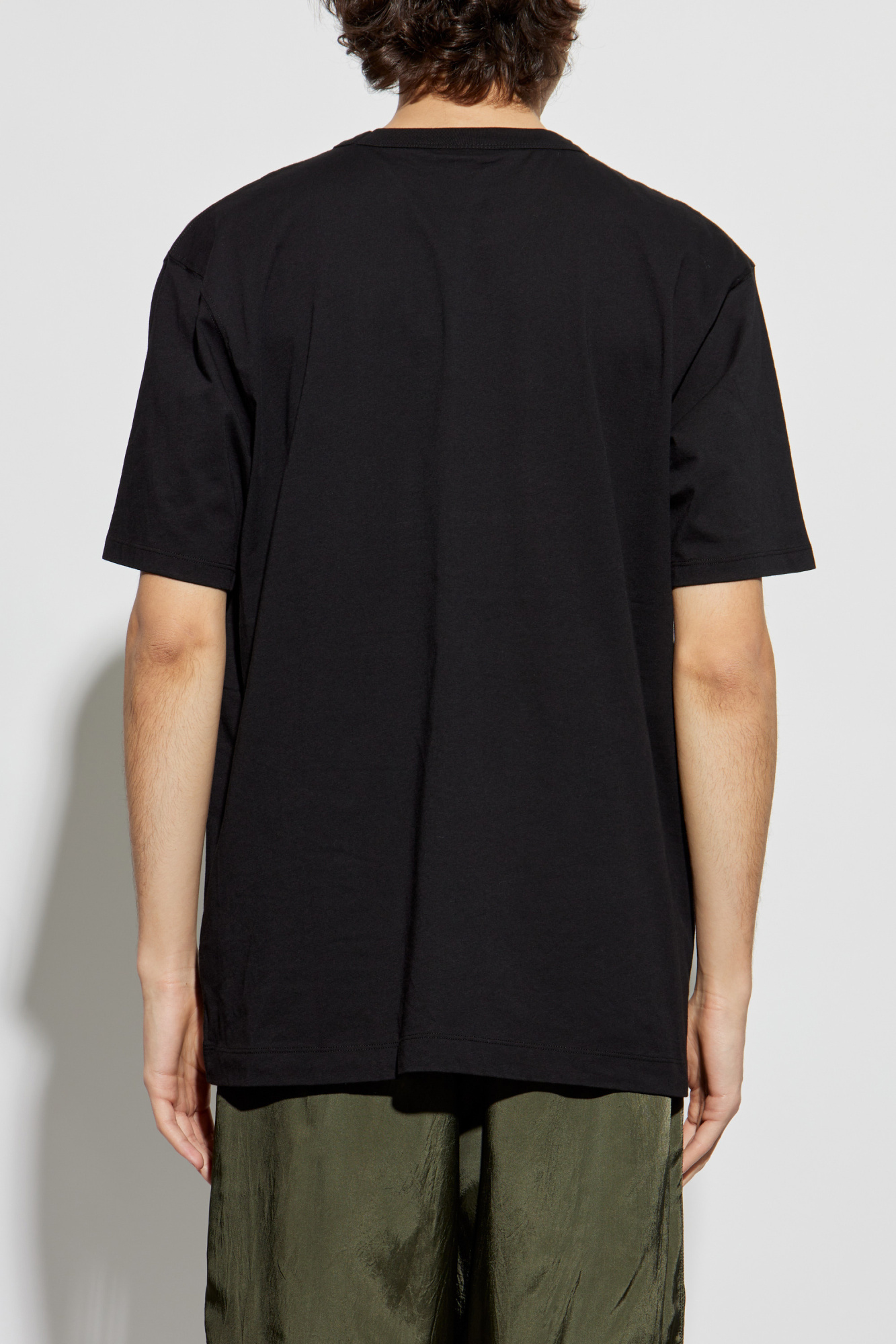 Black T-shirt with prints Dries Van Noten - Vitkac Italy